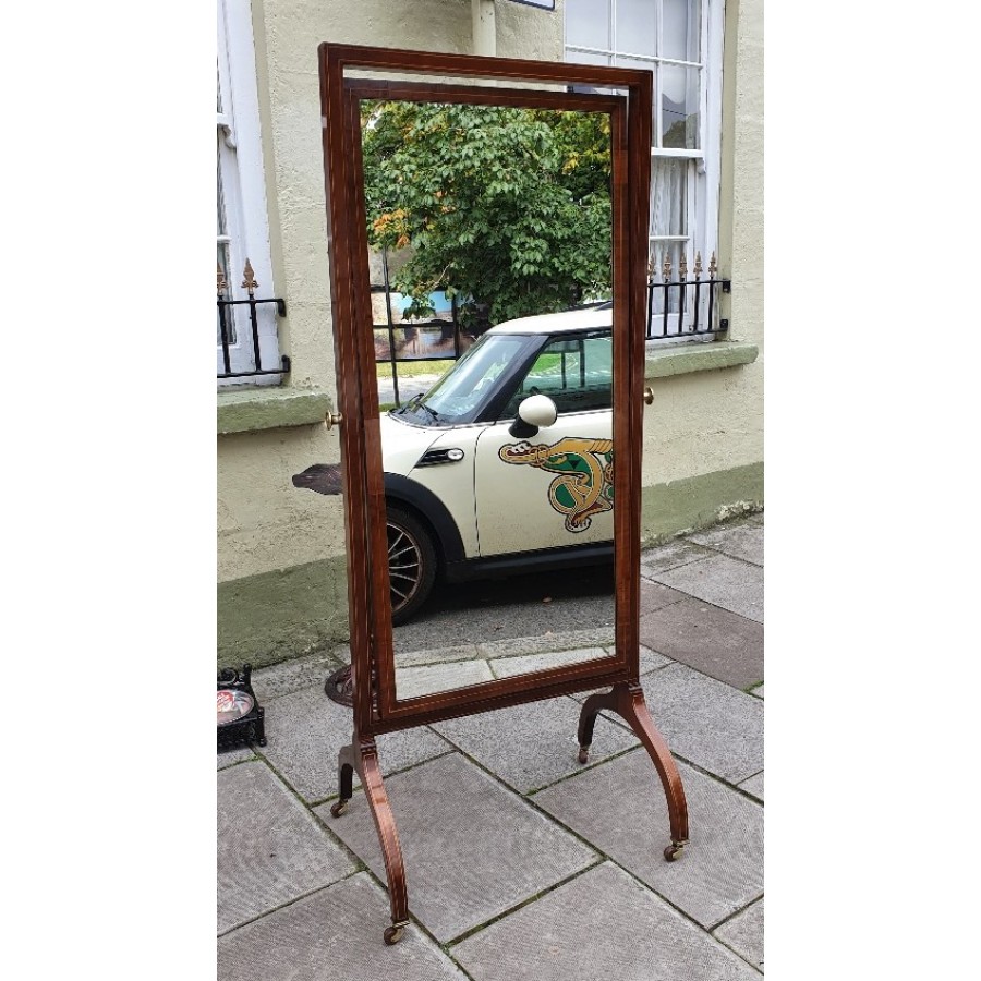 Cheval Mirror Edwardian